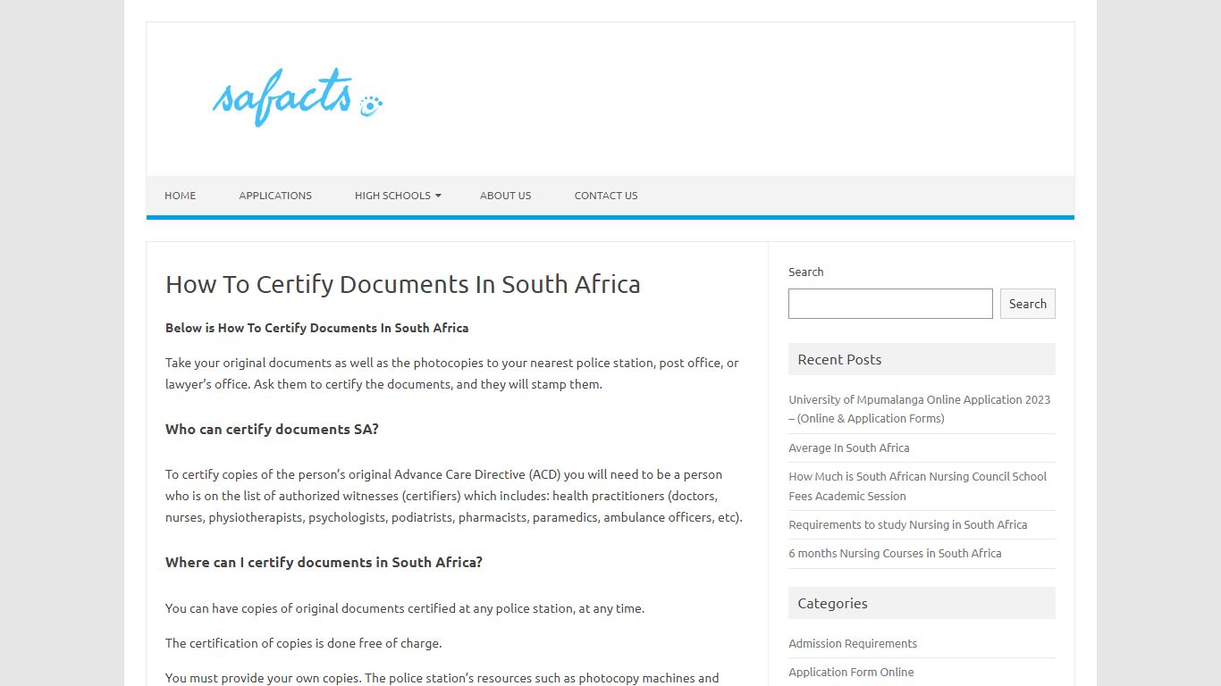 How To Certify Documents In South Africa - 2022/2023